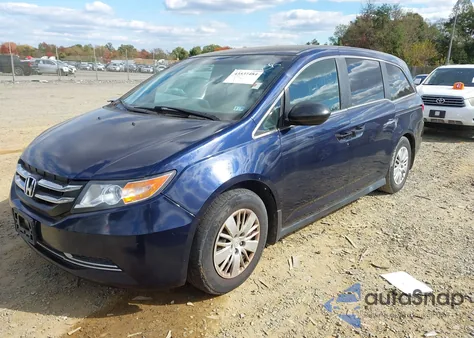 2016 Honda Odyssey Lx z USA, uszkodzony, nr VIN 5FNRL5H20GB055643